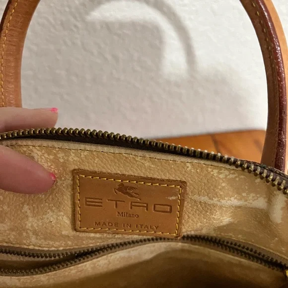 Etro Brown Paisley Satchel and Wallet - Picture 5 of 9